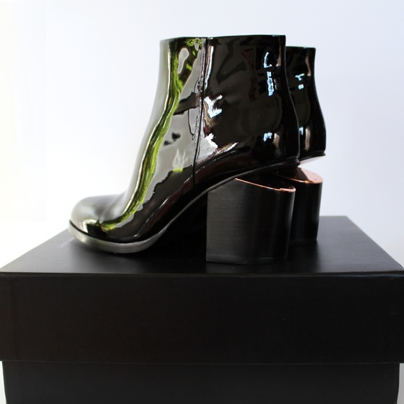 New ALEXANDER WANG Gabi Bootie Patent Leather - Picture 2 of 10